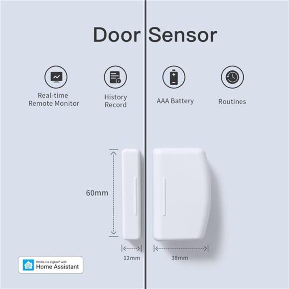 Zigbee Contact Sensor, Door and Window Monitor, Home Automation, Home Assistant - Picture 2 of 7